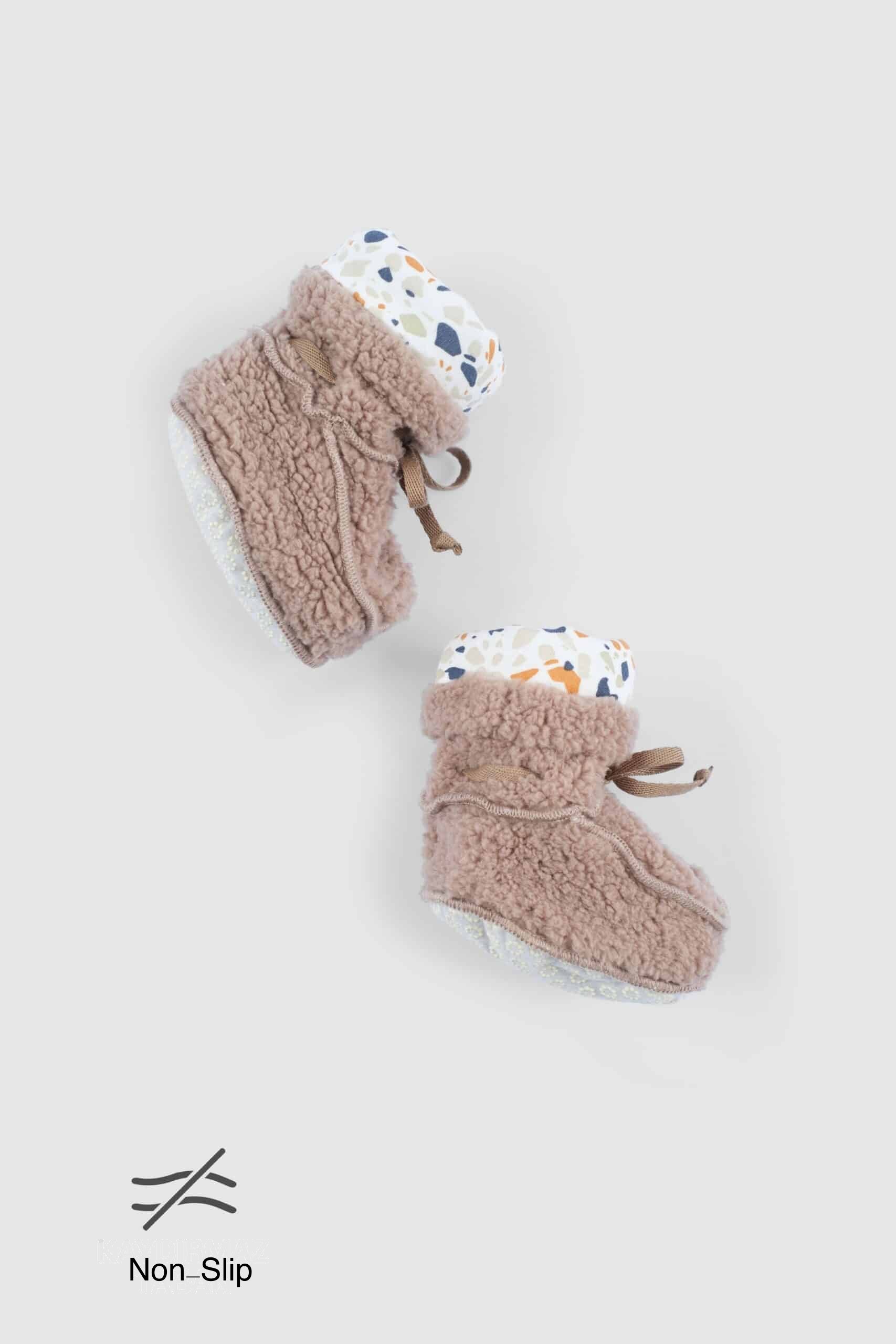 Brown Wellsoft Baby Booties | Cozy & Gentle on Little Feet