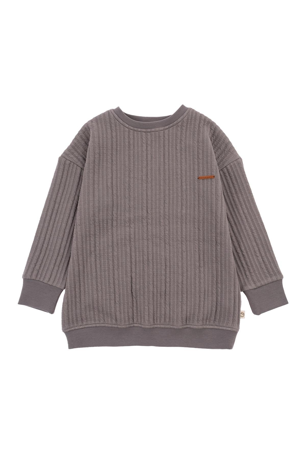 Organic Cotton Oversized Sweatshirt in Grey | Soft and Stylish Comfort