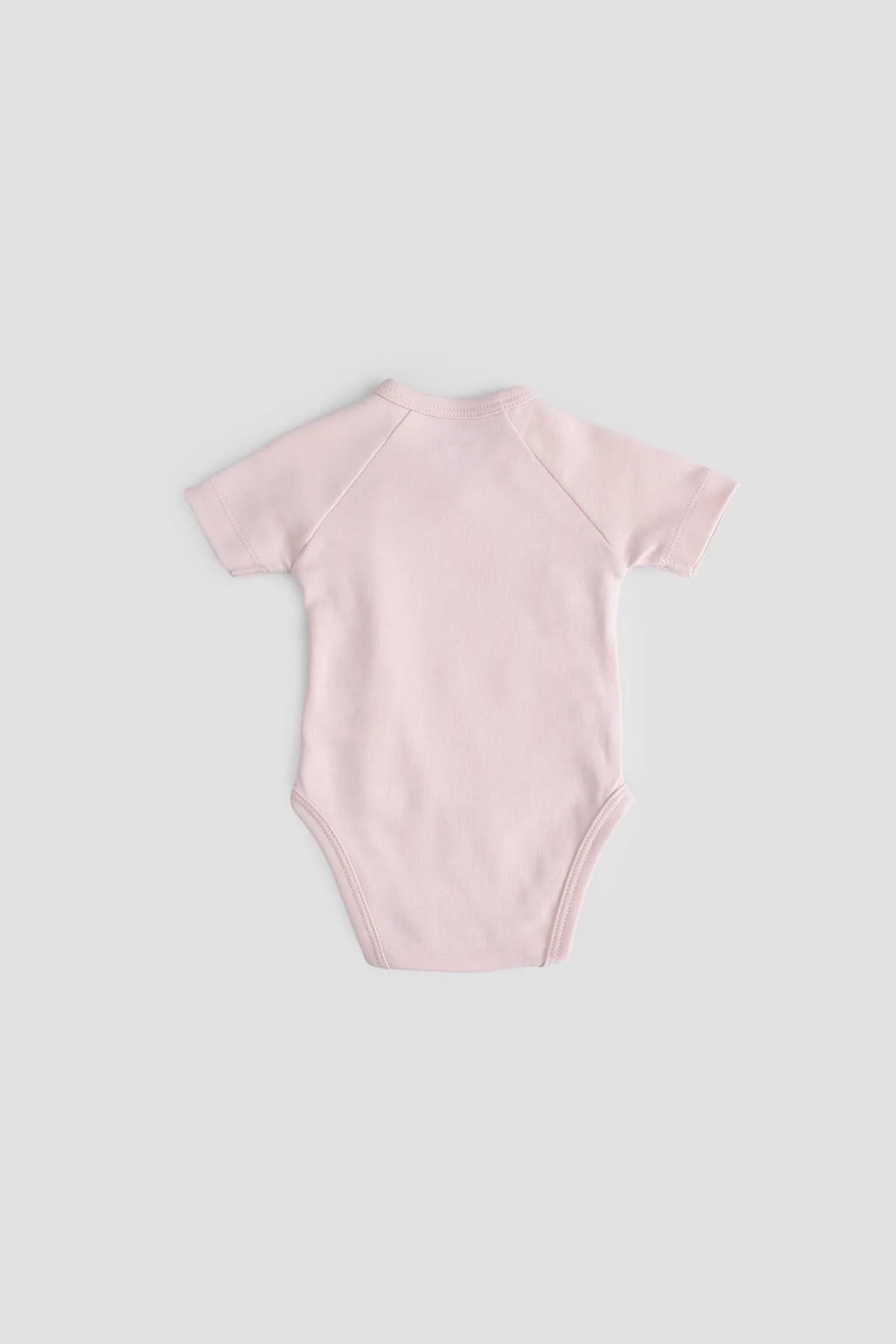 Organic Cotton Hello World Newborn Bodysuit - Pink