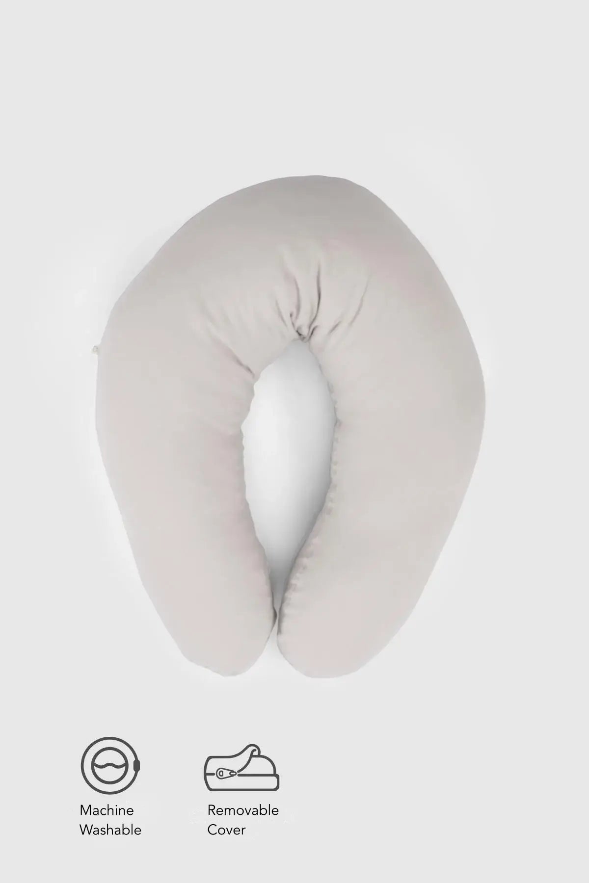 Organic Cotton Muslin Maternity and Nursing Pillow - Beige