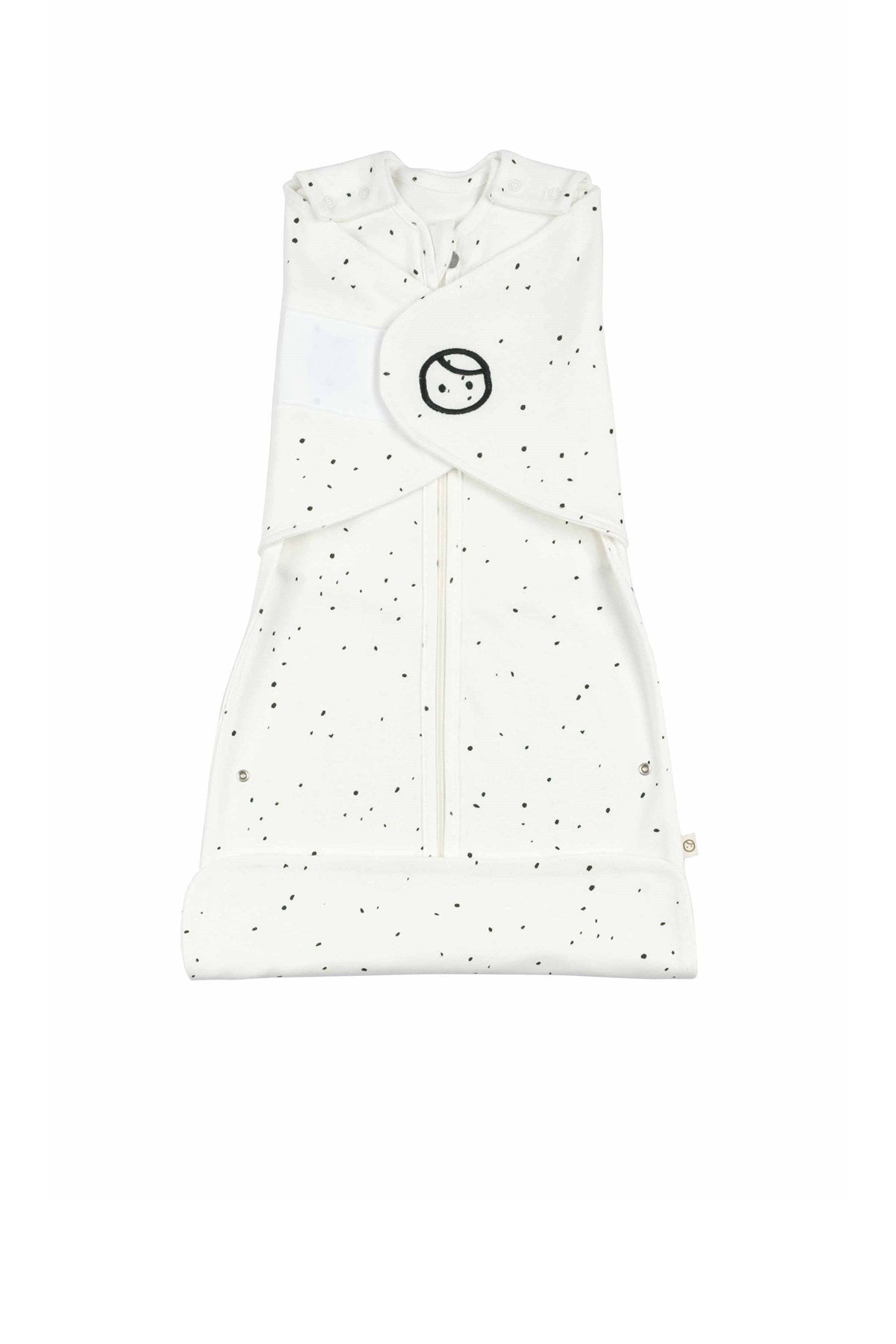 Cosmos White Organic Cotton Swaddle Sleeping Bag - Soft & Safe for Babies